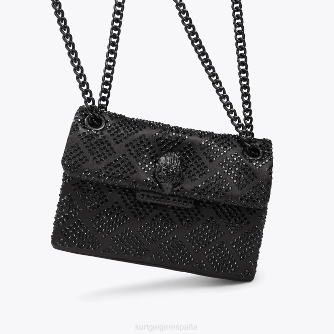 Kurt Geiger mujer Tela de Londres mini Kensington 2LPR40 | bolsas negro